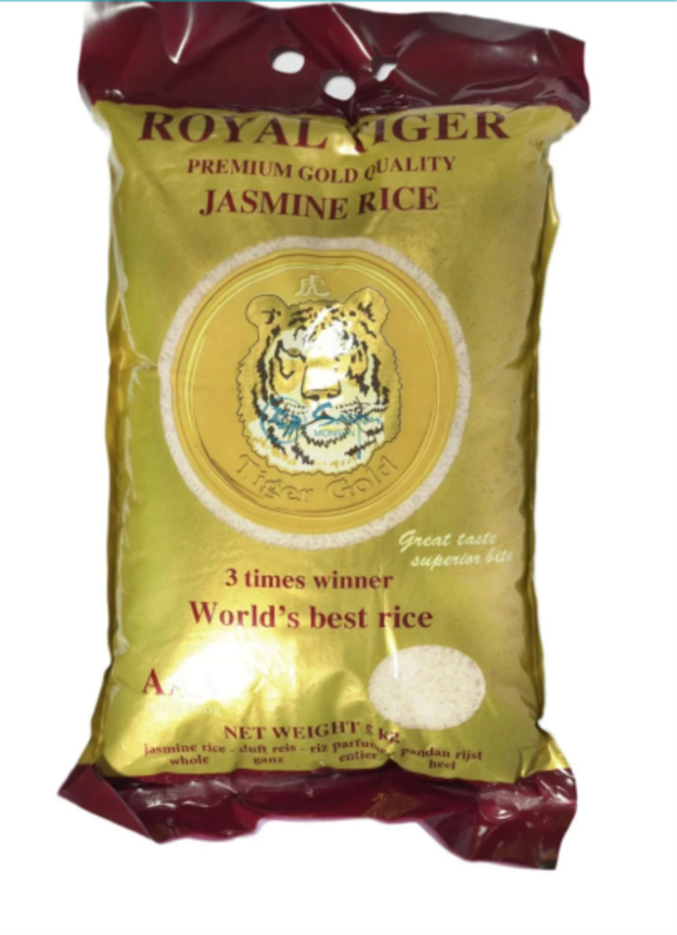 Royal Tiger Premium Gold Quality Jasmine Rice 5kg